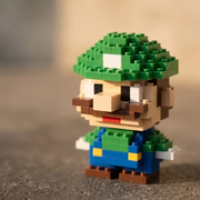 Luigi Mini Brick Figure Set