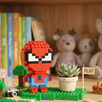 Spiderman Mini Brick Figure Set