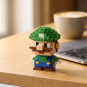 Luigi Mini Brick Figure Set